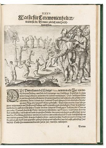 (FLORIDA.) Jacques le Moyne de Morgues; and Theodor de Bry. Der Ander Theil / der Newlich Erfundenen Landschafft Americae,